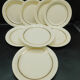 8 flat plates Villeroy - Boch Mettlach - Cream and Gold.