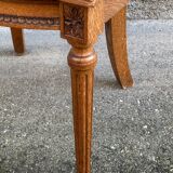 American office chair Louis XVI style wood and caning 1900