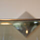 Table basse 1970 verre fumé et chrome