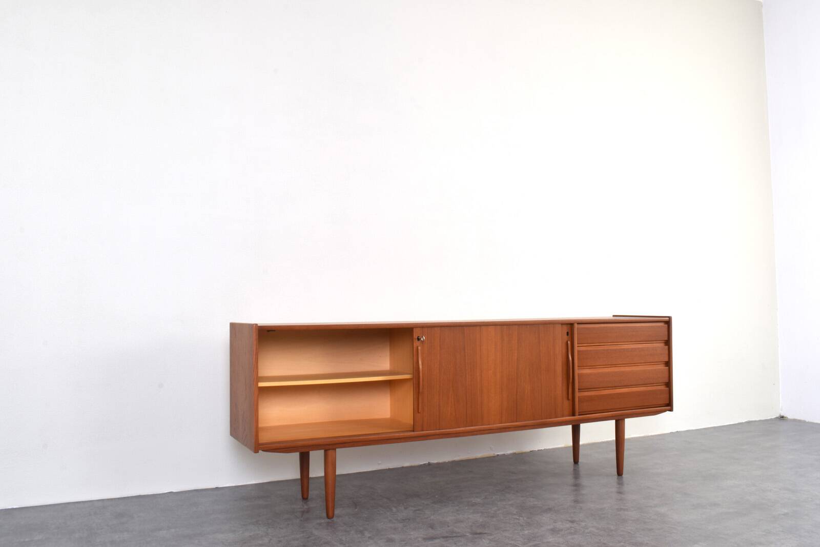 Mid-Century Danish Teak Sideboard, 1960s.