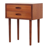 Teak bedside table, Danish design, 1970s, made in Denmark