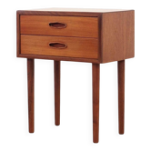 Table de chevet en teck, design danois, années 1970, fabriquée au Danemark