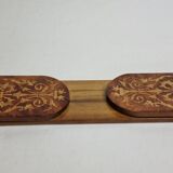 Bookends in fruit wood marquetry
