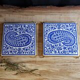 Pair of earthenware trivets