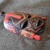 Handmade mask in Kenya in Mahogany wood
