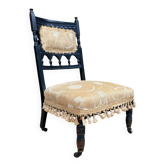 Chaise à nourrice stylé victorien , chauffeuse fin XIXe