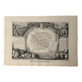 Old map of Lot et Garonne - 1840