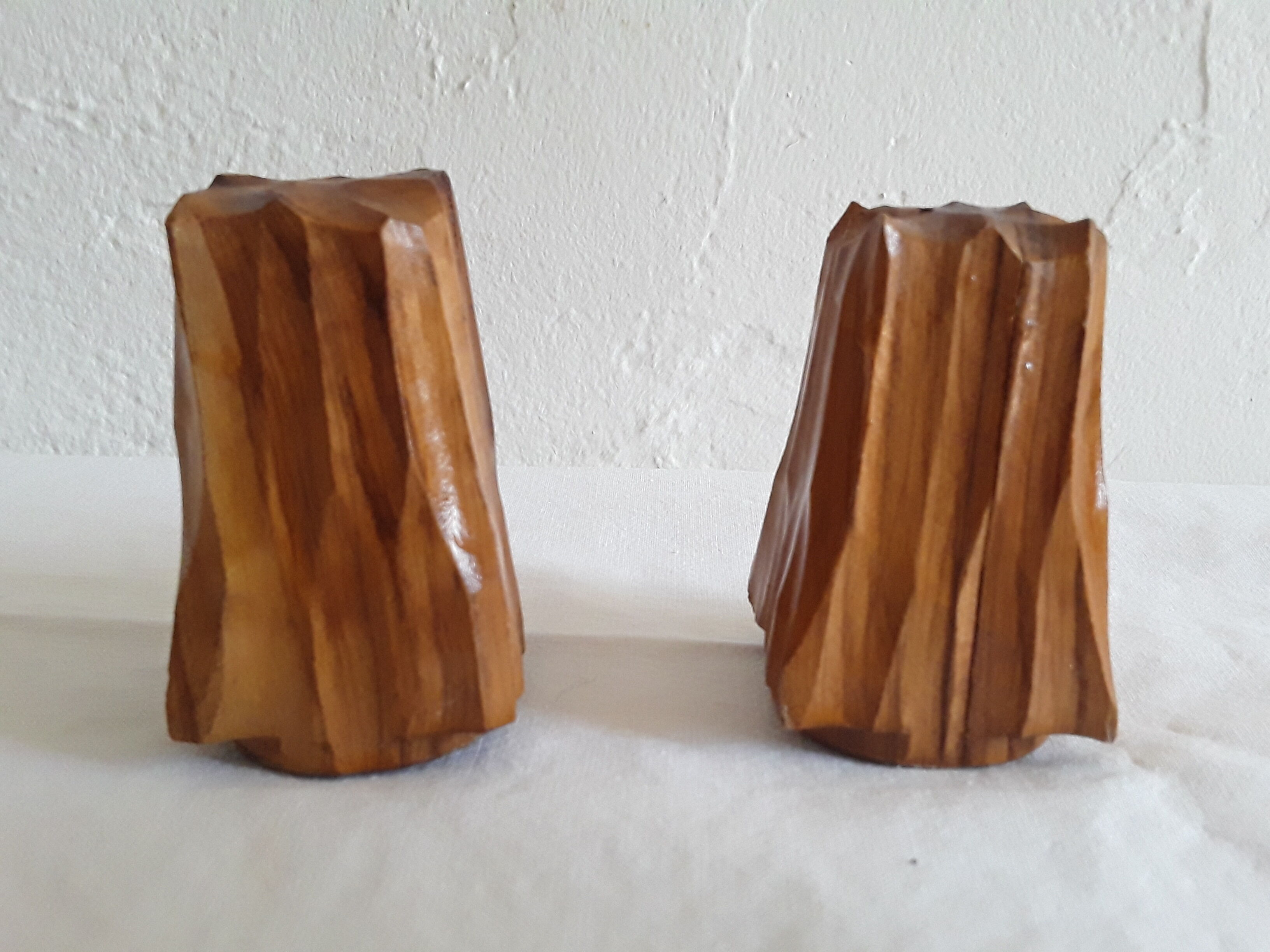Vintage wooden salt and pepper shaker