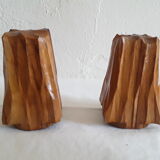 Vintage wooden salt and pepper shaker