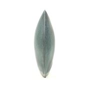 Mid-century modern blue ceramic solifleur vase, France 1970