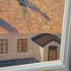 Large Original Swedish Oil on Panel – "Urban Landscape" by Wilhelm Matton – Signed – Dated 1947 – Framed – 83 × 73 cm (32.7 in × 28.7 in)