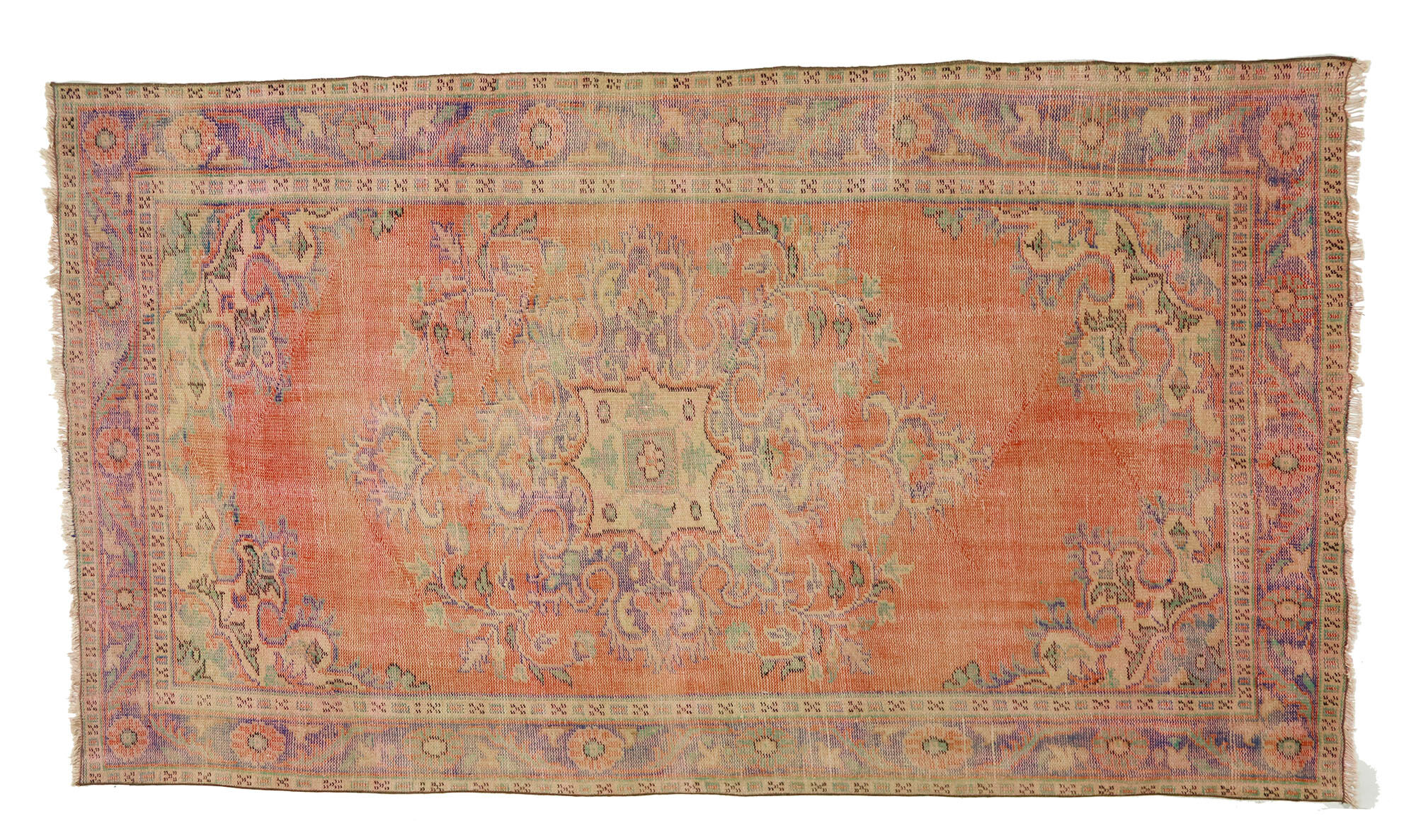 Anatolian handmade vintage rug 286 cm x 166 cm