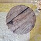 Small round tripod coffee table – vintage wooden stand