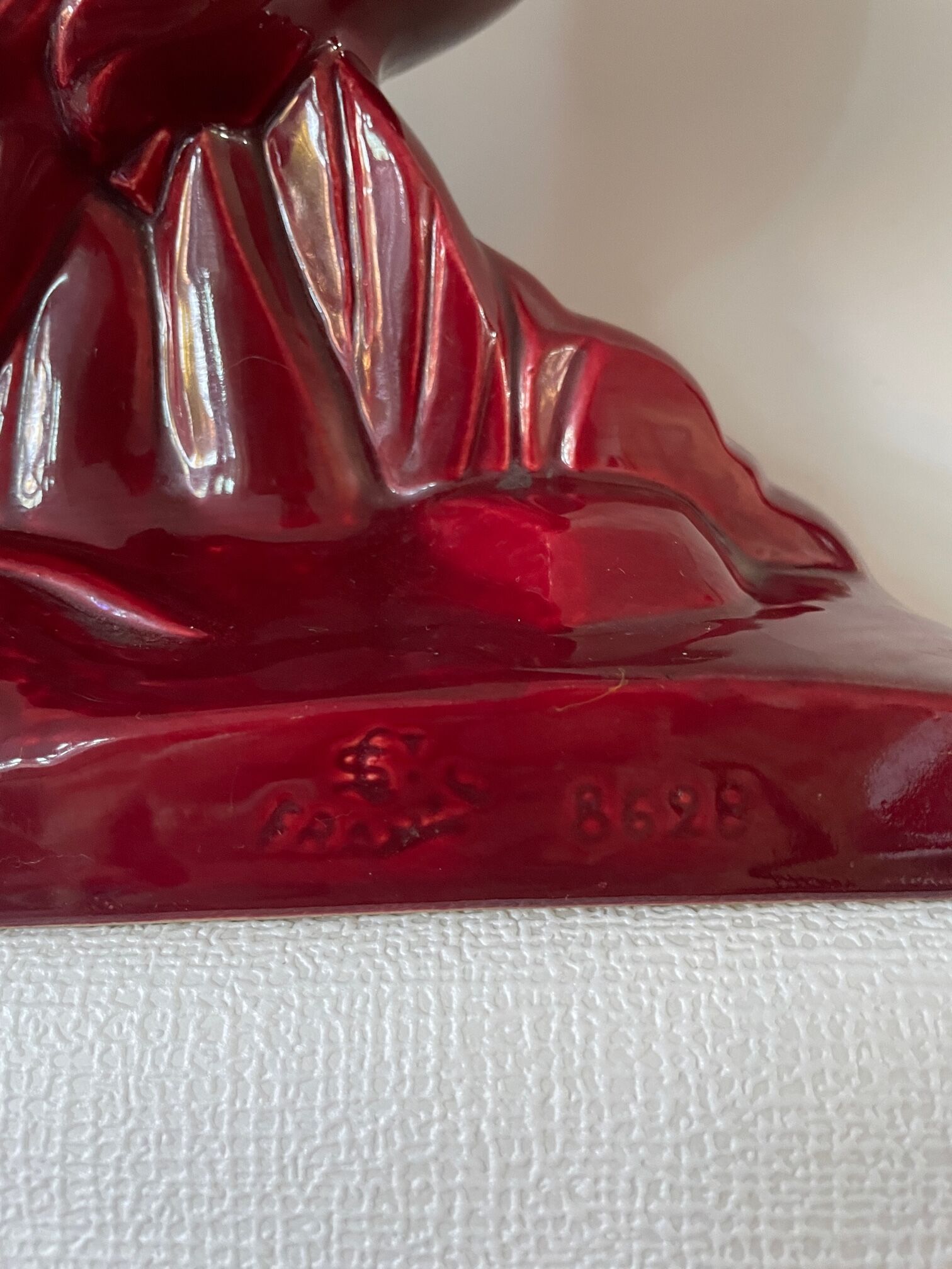 Faisan Art déco de Lemanceau fait par Saint Clément. Céramique vintage Charles Lemanceau.