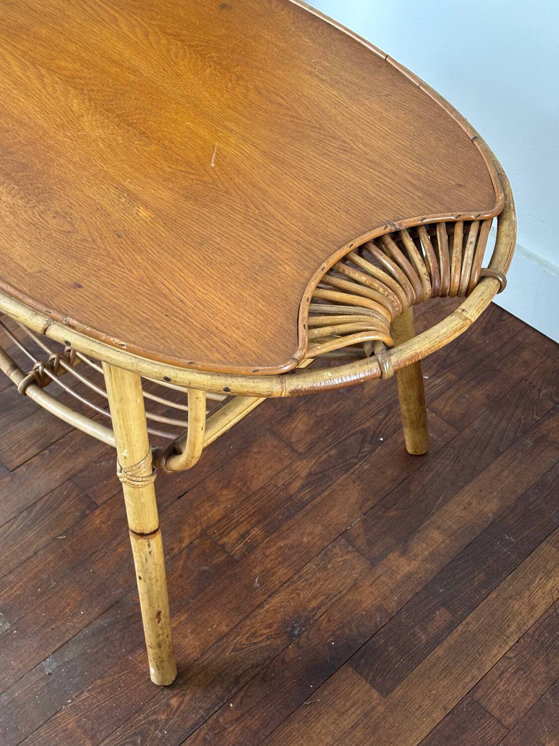 Rattan coffee table