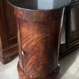 Empire Period Somno in Flamed Mahogany and Anthracite Sainte-Anne Marble