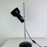 Lampe de bureau spot noir et chrome, années 60, réglable