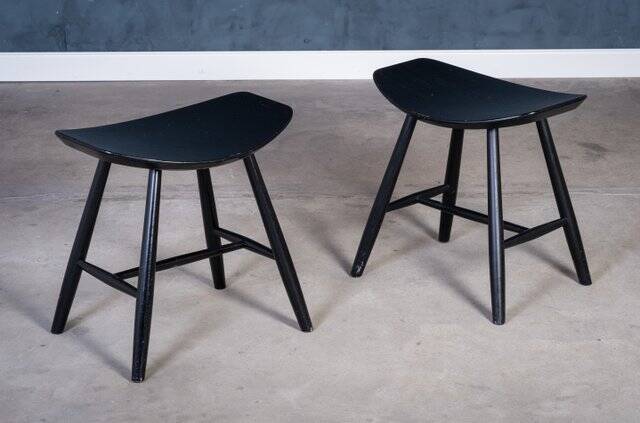 J36 stools by Ejvind A. Johansson for FDB Møbler, Denmark, 1960s, Set of 2