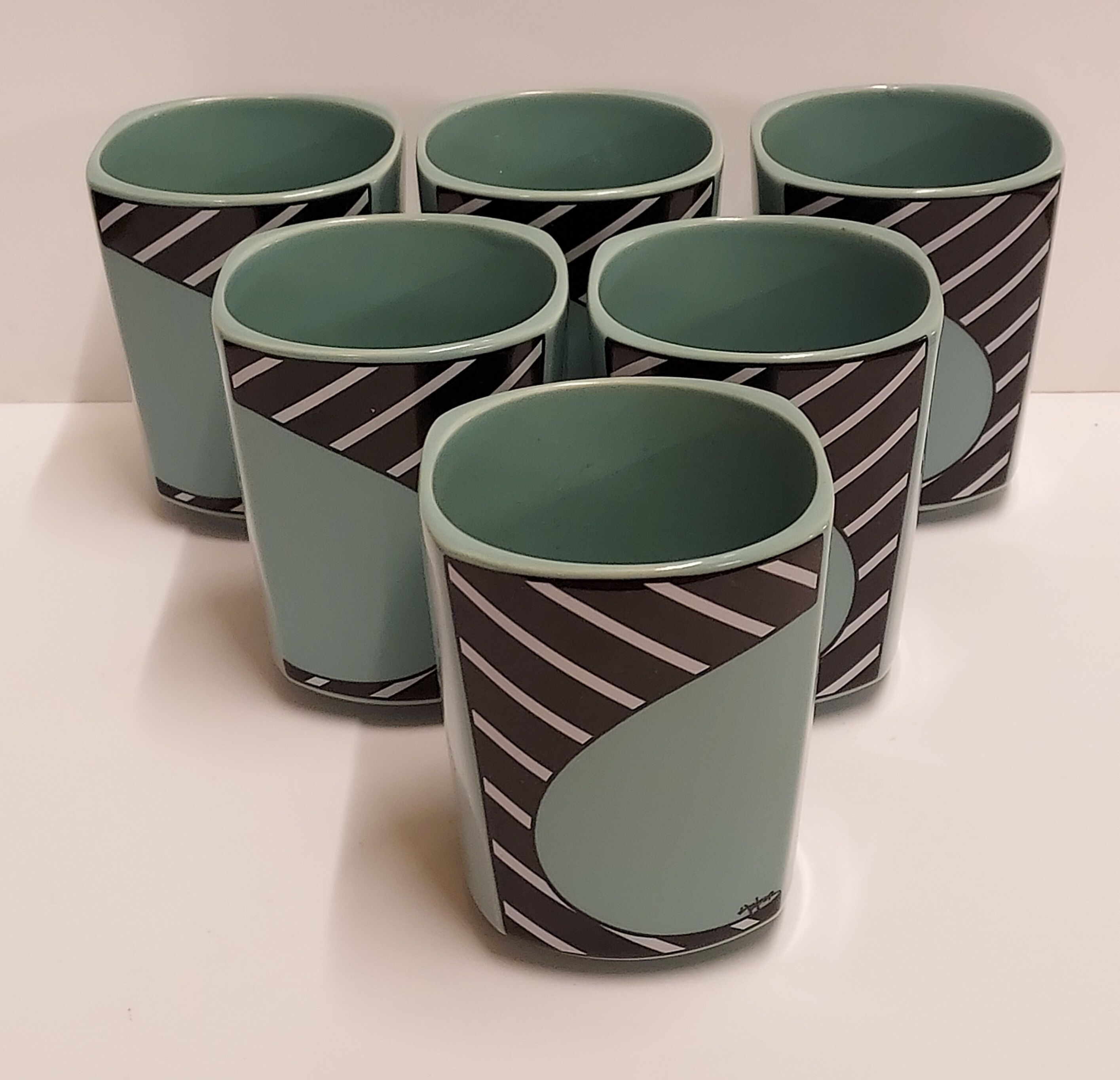 Set of memphis 6 cups dorothy hafnerfor rosenthal