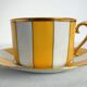 2 vintage Limoges porcelain cups with saucers