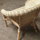 Fauteuil rotin enfant