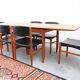 Teak dining table in retro vintage Danish style from the 60s-70s.