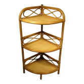 Rattan corner shelf 86 x 35 cm