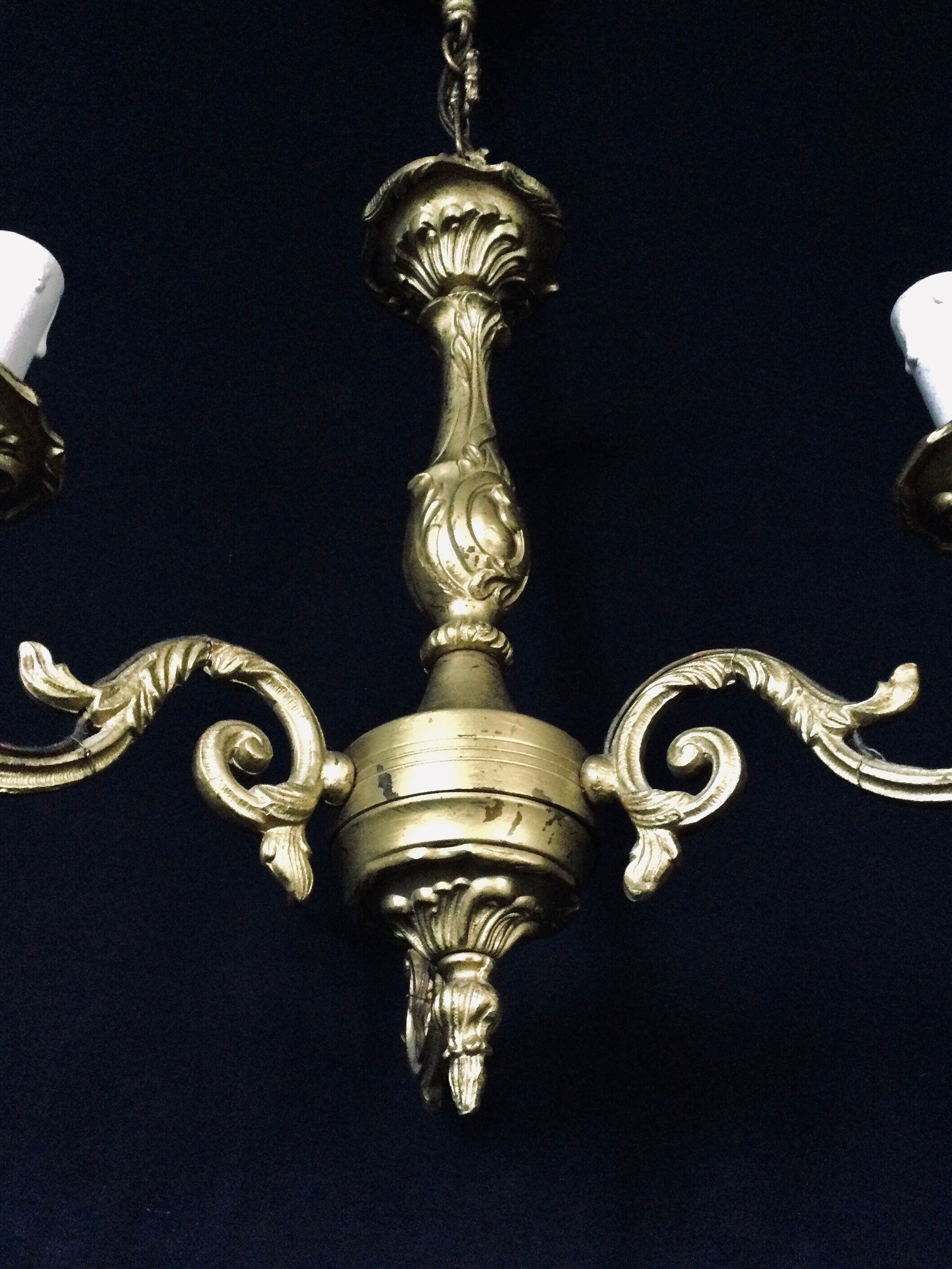 Bronze chandelier 3 lights