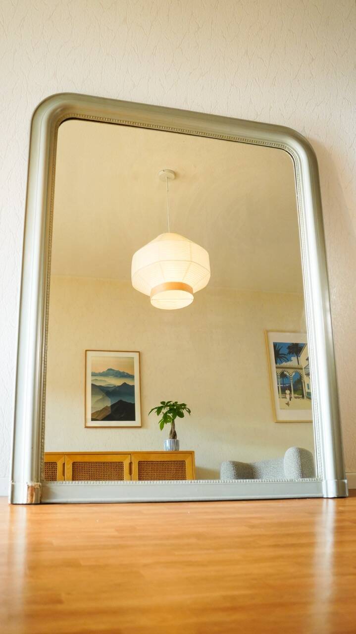 Miroir de cheminée Louis-Philippe XIXe – 154 × 121 cm