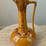 Vintage jug vase in glazed ceramic