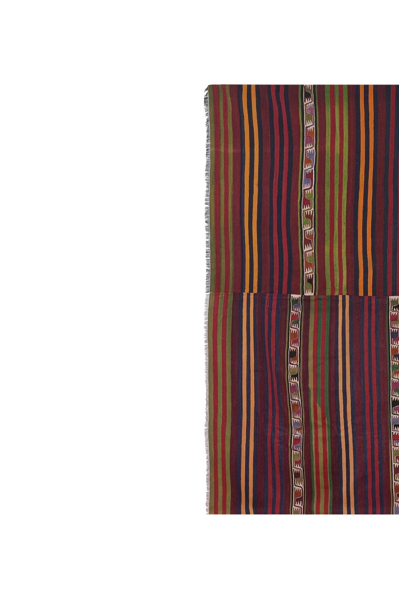 Tapis Kilim turc vintage tissé main