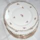 8 plates and a dish in porcelain decorated small flowers