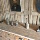Antique shop cabinet with drawers