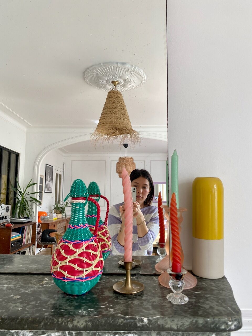 Vintage Scoubidou bottle