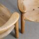 Danish Mid Century Wooden Sculptural Dining Chairs by Rainer Daumill, 1970s