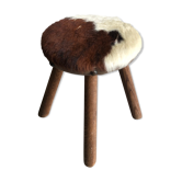 Tabouret peau de vache