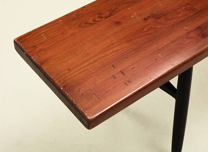 Ilmari Tapiovaara Early Pirkka Bench for Laukaan Puu Finland 1950s