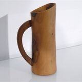 Vase à anse en olivier 1960
