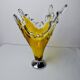 Sommerso vase by seguso in yellow murano glass, Italy, 1970