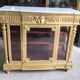 Louis xvi display cabinet in gilded wood