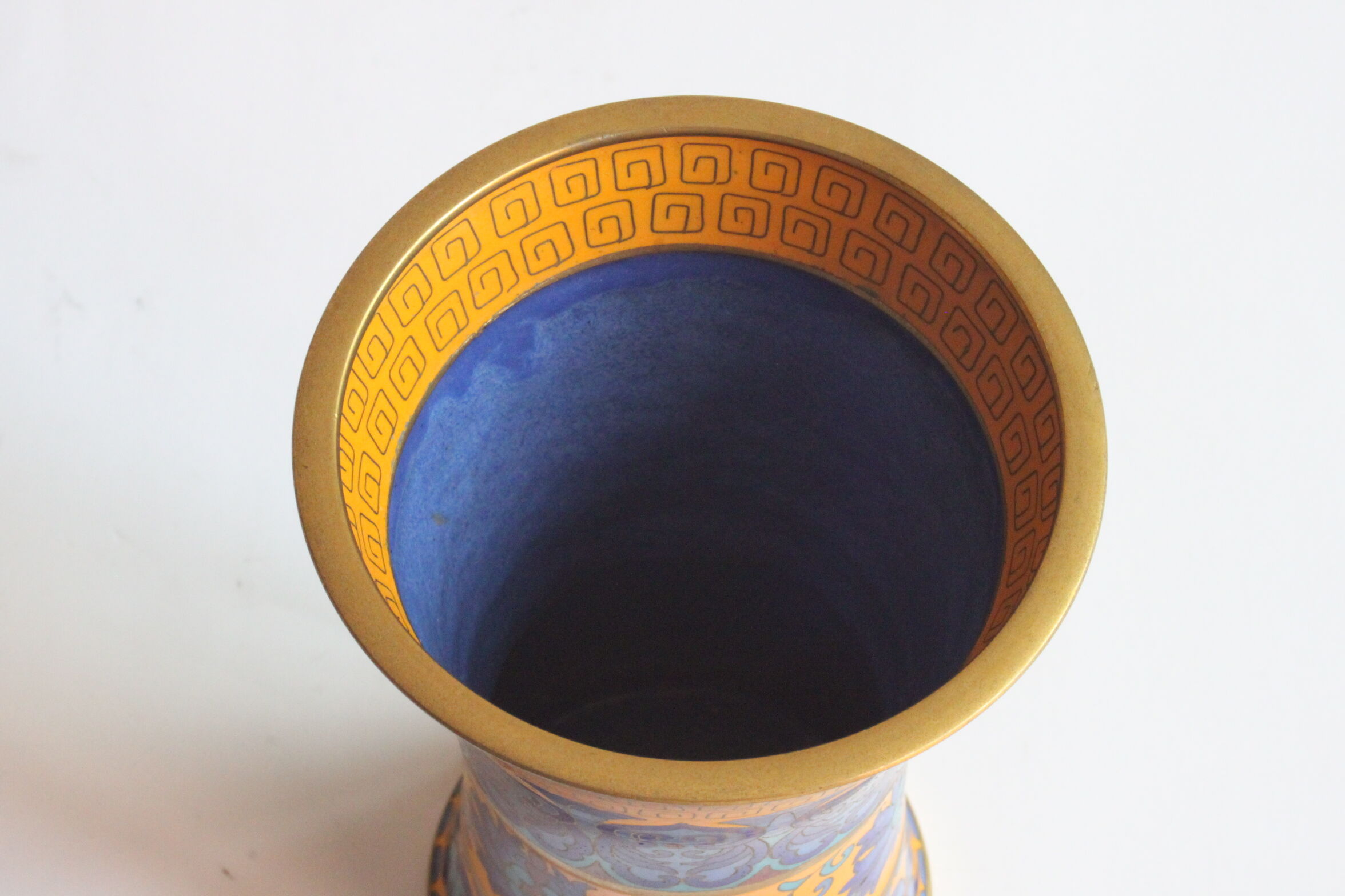 Chinese cloisonné brush pot, 1970s China