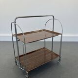 Mid-century foldable serving trolley from bremshey solingen,1960s