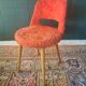 Paire de chaises moumoute vintage