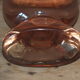 Vintage 60/70s glass vase in pink tinted glass