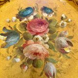 Antique Napoleon III tray hand painted