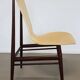 Set of 4 floating seat dining chairs / 1950s