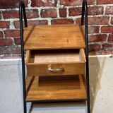 Bedside table with one drawer and two shelves