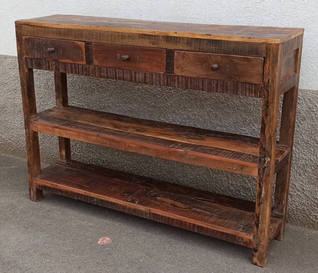 Old wooden console