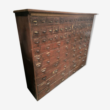 Professional furniture with 86 drawers circa 1900