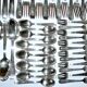 LCF Le Couvert Français cutlery set 60 place settings dessert table modernist design 1950